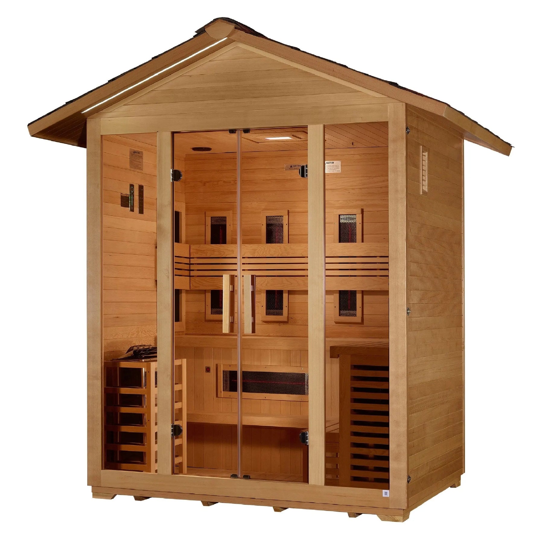 Golden Designs "Gargellen" 5 Person Hybrid Outdoor Sauna GDI-8125-01