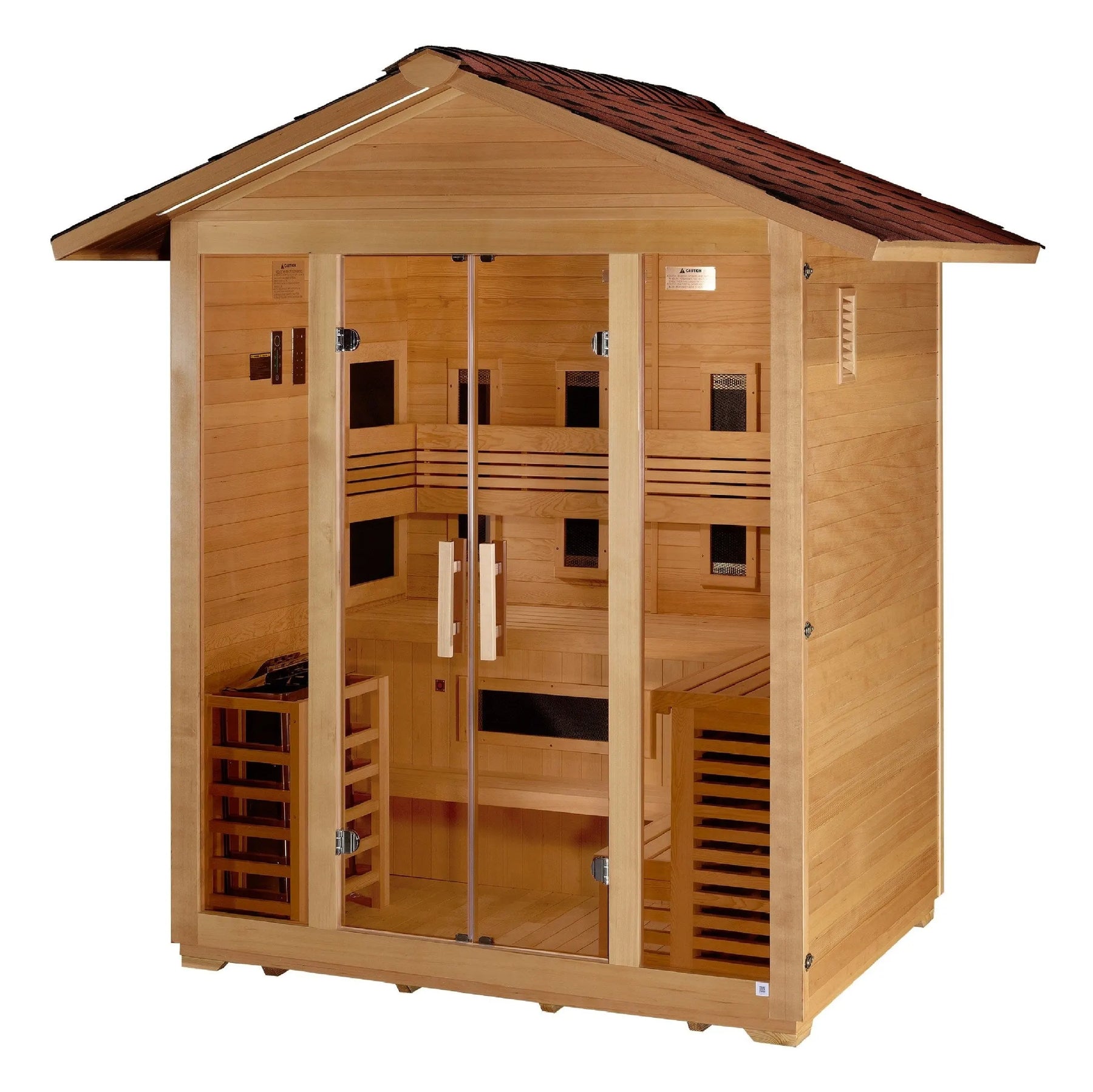 Golden Designs "Gargellen" 5 Person Hybrid Outdoor Sauna GDI-8125-01