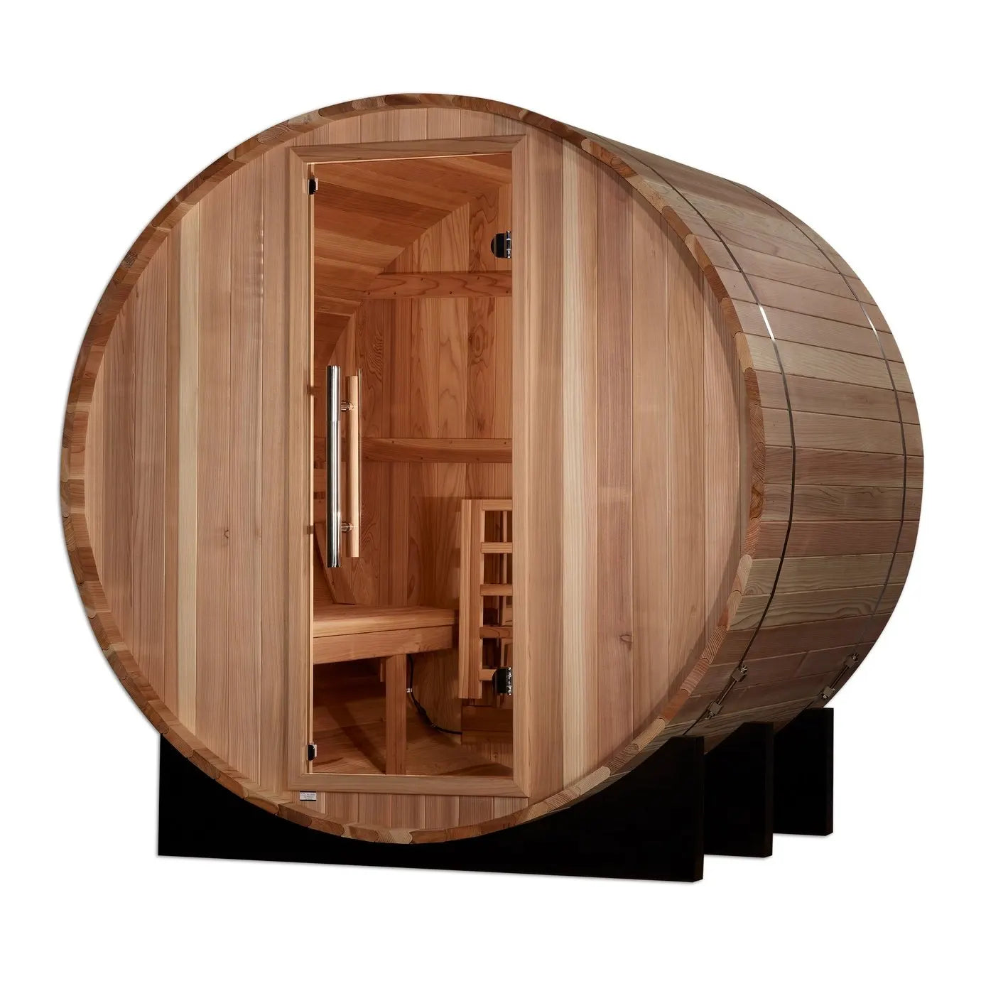 Golden Designs "St. Moritz" 2 Person Barrel Traditional Sauna GDI-B002-01-Golden Designs-HQ Sauna