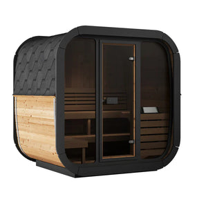 SaunaLife Model CL5G 4 Person Cube Series Outdoor Sauna Kit