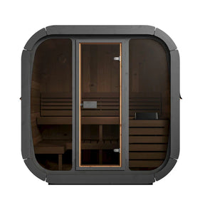 SaunaLife Model CL5G 4 Person Cube Series Outdoor Sauna Kit