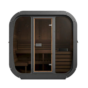 SaunaLife Model CL5G 4 Person Cube Series Outdoor Sauna Kit-SaunaLife-HQ Sauna