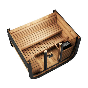 SaunaLife Model CL5G 4 Person Cube Series Outdoor Sauna Kit-SaunaLife-HQ Sauna