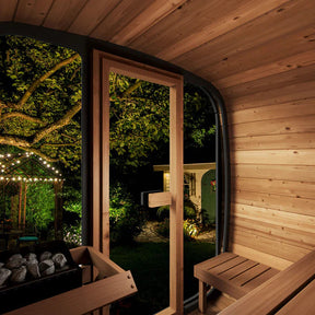 SaunaLife Model CL5G 4 Person Cube Series Outdoor Sauna Kit-SaunaLife-HQ Sauna