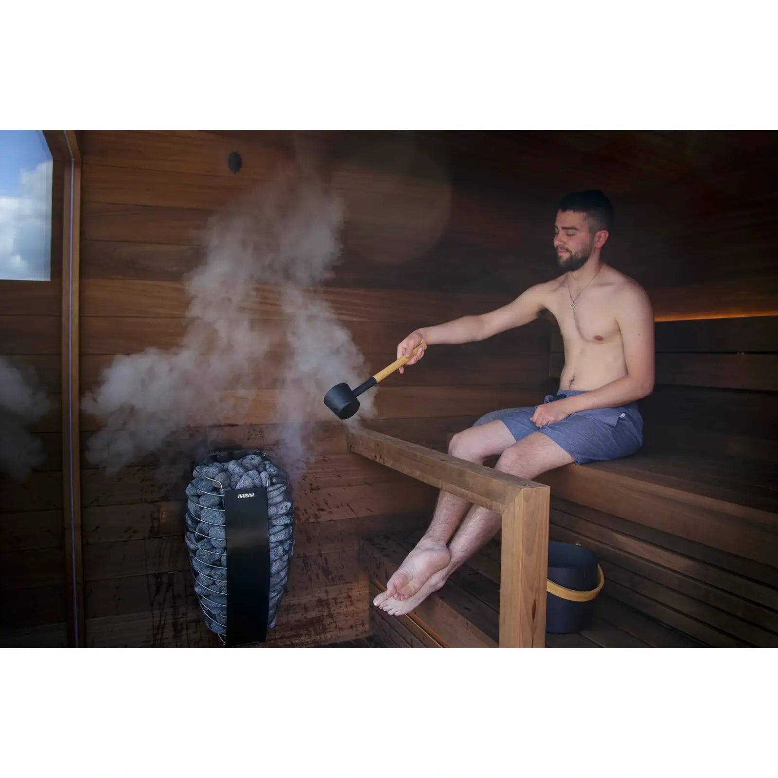 Harvia Spirit SP80E Electric Sauna Heater Package